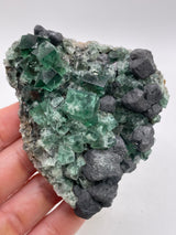UK Fluorite with Galena from the Greedy Hog Pocket, Diana Maria Mine, England