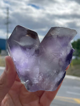 Spinel Law Twin Fluorite from the Erongo Mountain, Erongo Region, Namibia