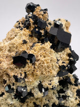 Black Tourmaline cluster on Feldspar from the Erongo Mountain, Namibia