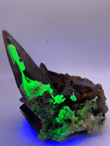 Smoky Quartz with Hyalite Opal and Black Tourmaline from Erongo Mountain, Erongo Region, Namibia