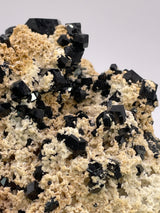 Black Tourmaline cluster on Feldspar from the Erongo Mountain, Namibia