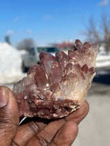 Ishuko Red Phantom Quartz Cluster | Central Province, Zambia
