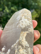 Smoky Quartz with Black Tourmaline and Muscovite 708g from Erongo mountain, Erongo region, Namibia