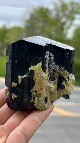 Black Tourmaline from the Erongo Mountain, Erongo Region, Namibia