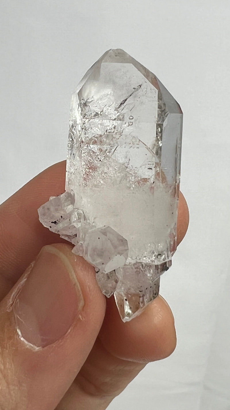 35 Piece Brandberg Quartz Wholesale Flat from the Brandberg District, Goboboseb, Erongo Region, Namibia
