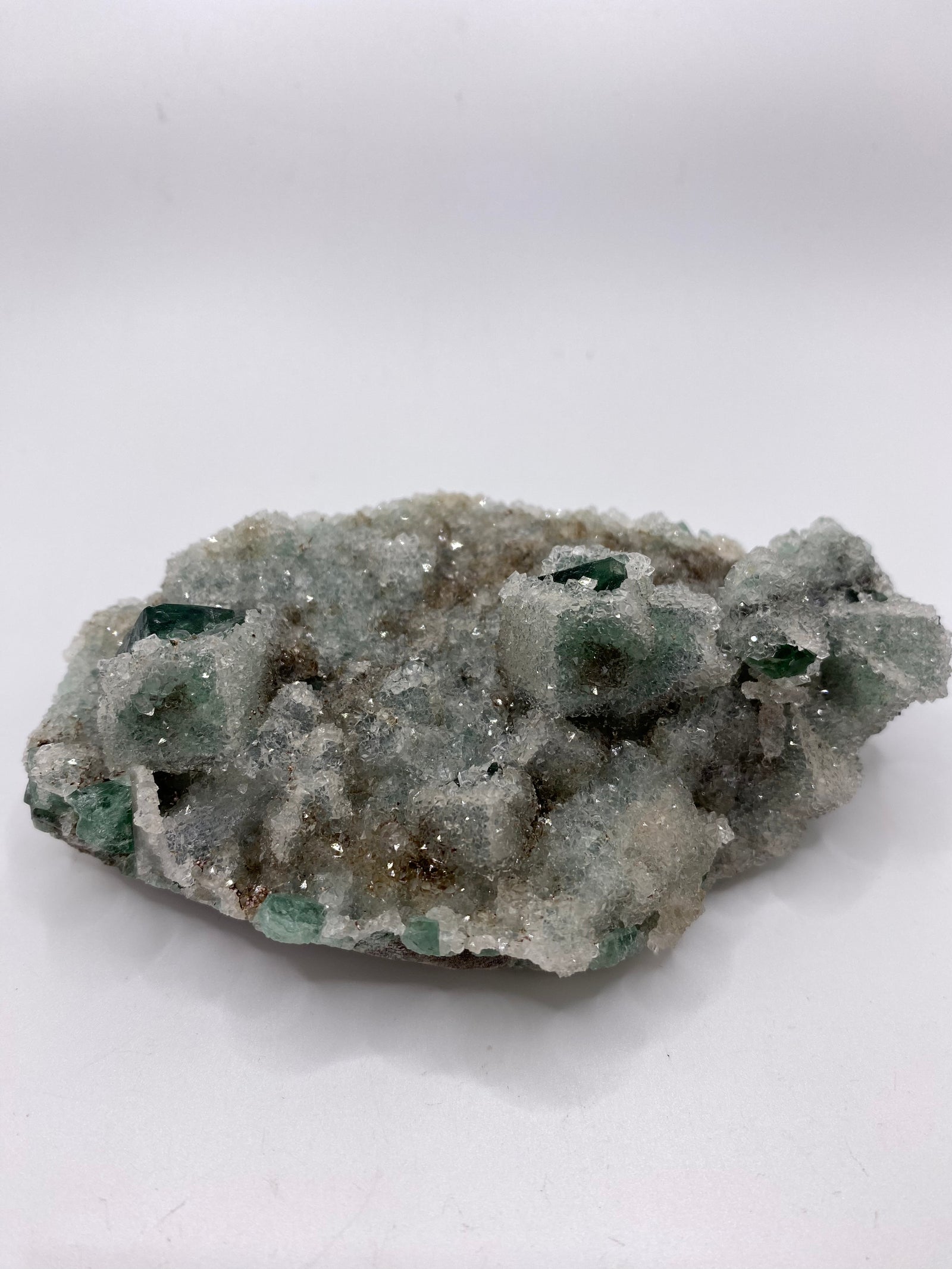 蛍石 Druzy Dreams Pocket UK 鉱物［SND-2872］ UK Fluorite with Quartz from the Druzy Dreams Pocket