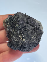 Fluorite with Black Tourmaline and Hyalite Opal from Erongo Mountain, Erongo Region, Namibia