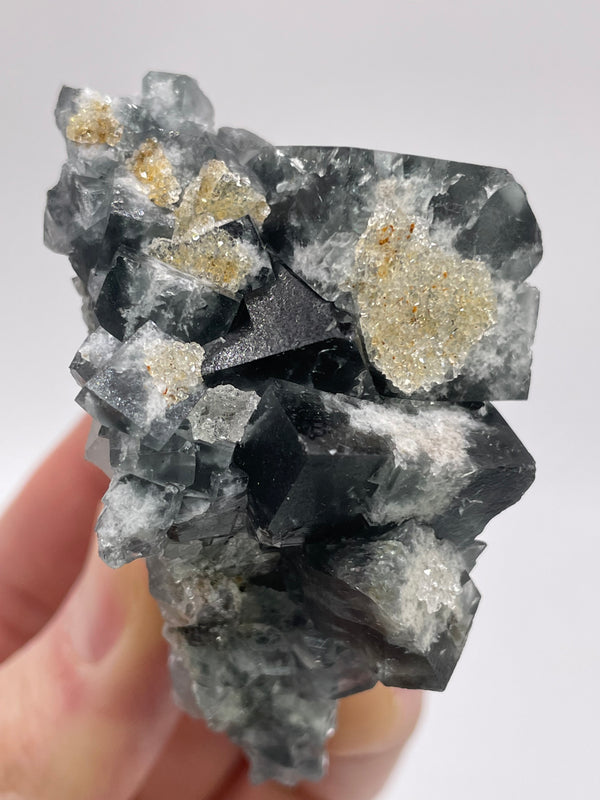 UK Fluorite with Quartz from the Druzy Dreams Pocket, Rogerley Mine, England