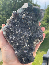 Fluorite with Muscovite and Quartz from Erongo Mountain, Erongo Region, Namibia