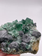 UK Fluorite with Galena from the Greedy Hog Pocket, Diana Maria Mine, England