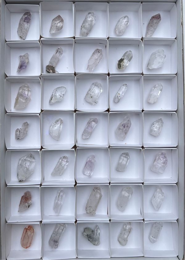 Brandberg Quartz Wholesale Flat from the Streep Mine, Goboboseb, Erongo Region, Namibia