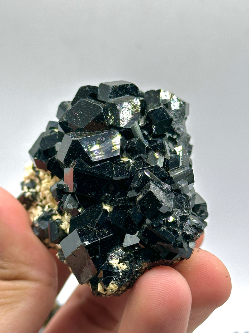 18 PIECE BLACK TOURMALINE WHOLESALE FLAT, ERONGO MINERALS (BLACK TOURMALINE/ SMOKY QUARTZ/ FELDSPAR) FROM ERONGO MOUNTAIN, ERONGO REGION, NAMIBIA.