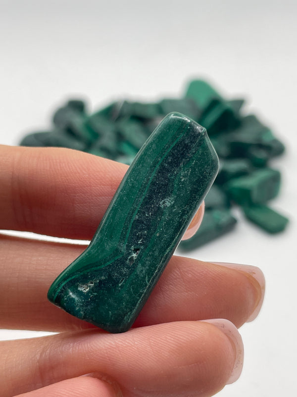 Tumbled Malachite Pack 78-82g from Katanga, Democratic of Congo