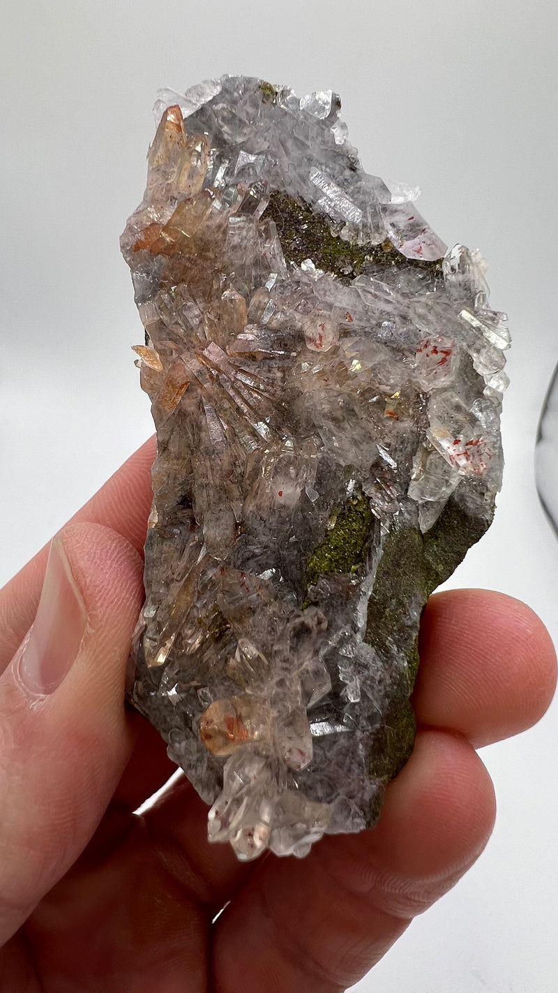 Harledote Brandberg Quartz flat 24 pieces from Goboboseb Mountains, Erongo Region, Namibia