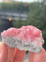 Rhodochrosite on Quartz from the Sweet Home mine, Alma, Colorado, USA