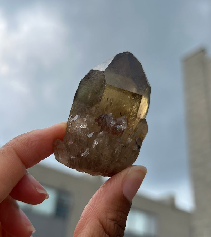 2.320kg Kundalini Citrine Quartz Wholesale Flat 18 pieces, Congo Citrine, Natural Citrine from Luena, Democratic Republic of Congo