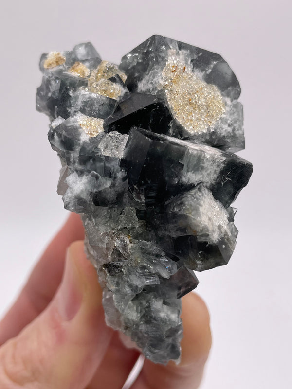 UK Fluorite with Quartz from the Druzy Dreams Pocket, Rogerley Mine, England