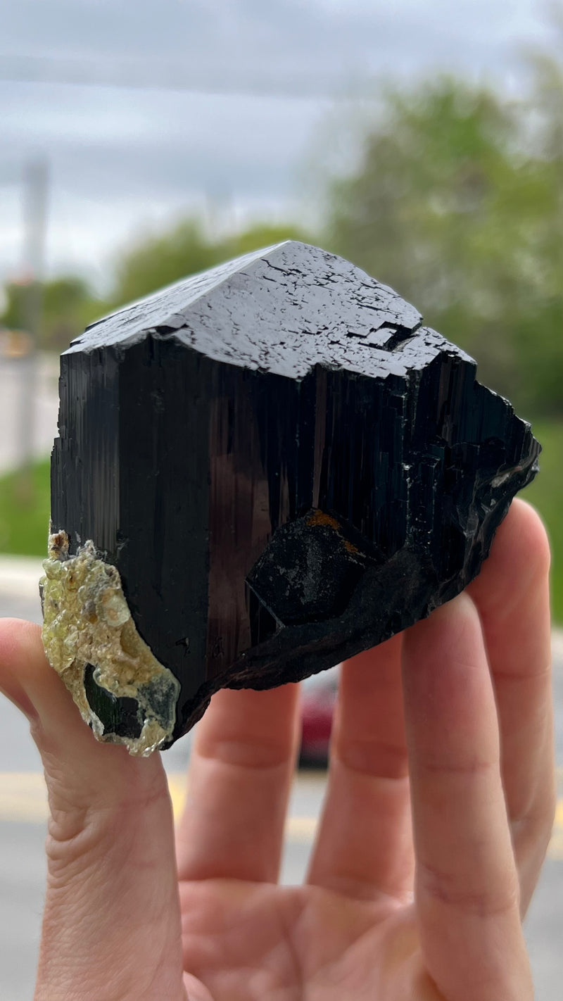 Black Tourmaline from the Erongo Mountain, Erongo Region, Namibia