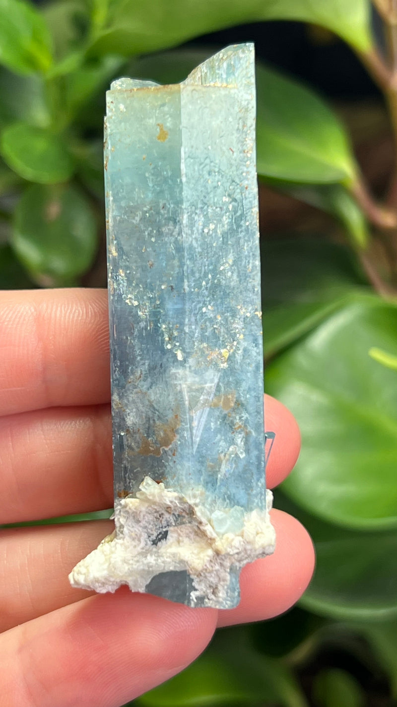 Aquamarine Specimen with Feldspar from Erongo Mountain, Erongo Region, Namibia