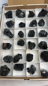 24 Piece Black Tourmaline Wholesale Flat Schorl | Erongo Mountains, Namibia
