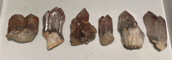 2.338kg Wholesale Ishuko Red Phantom Quartz Flat, Hematite included Quartz from the Central Province of Zambia,