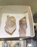 Twin Kundalini Citrine Set | Luena, Katanga, Democratic Republic of Congo