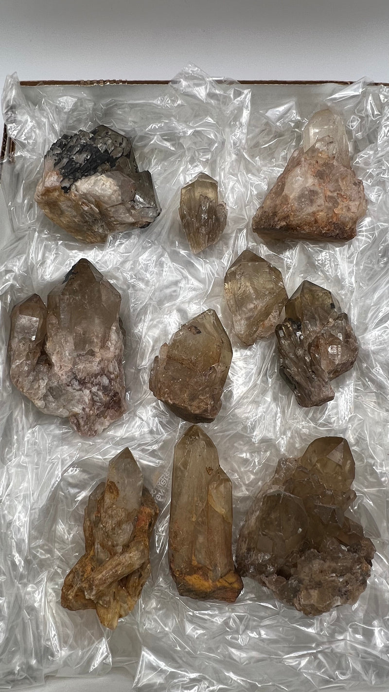1 kg 10 piece Kundalini citrine Quartz Wholesale Flat, Congo Citrine, Natural Citrine, Lwena, Democratic Republic of Congo, Kundalini Citrine Crystal, Citrine Point, Phantom