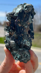 Azurite from Tsumeb Mine, Oshikoto Region, Namibia
