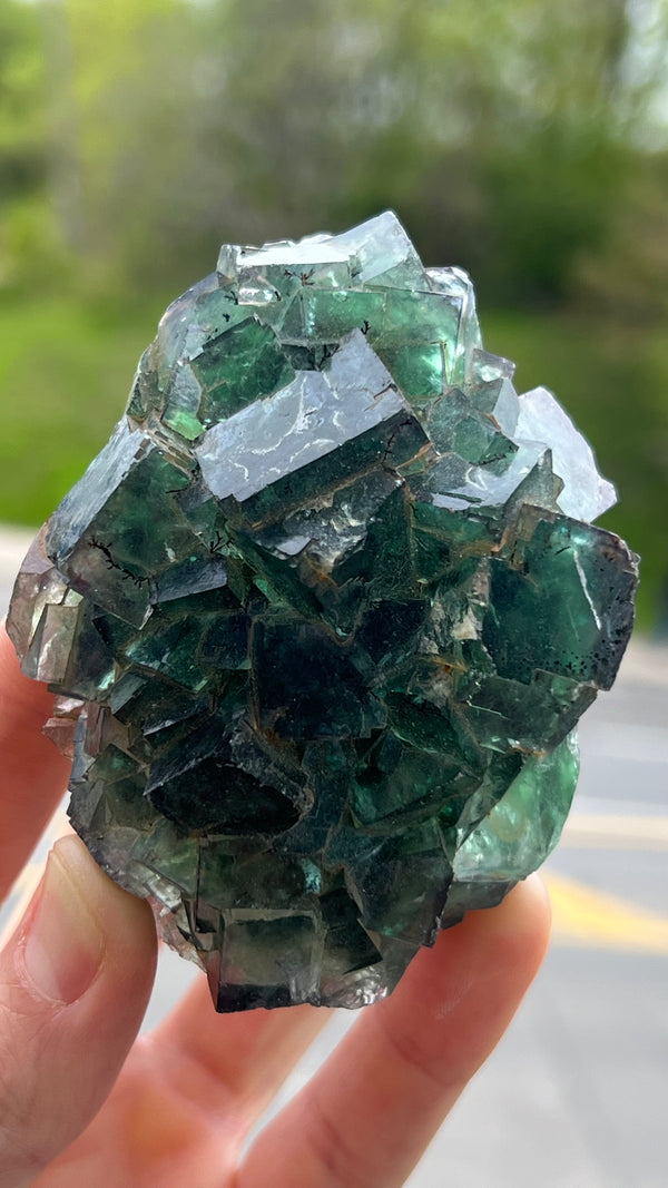 Green Okorusu Fluorite from the Okorusu Mine, Namibia, Africa.