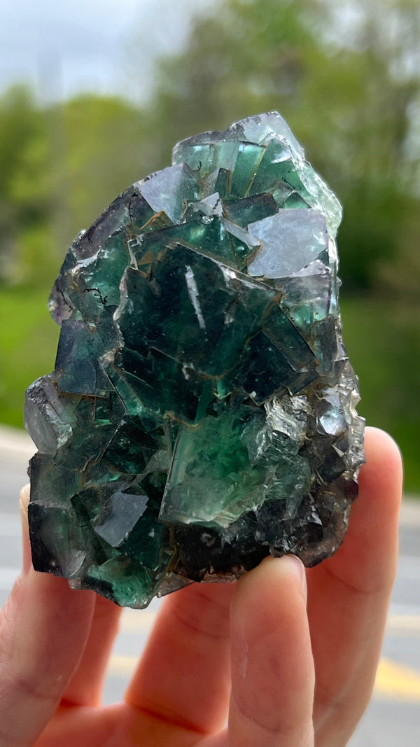 Green Okorusu Fluorite from the Okorusu Mine, Namibia, Africa.