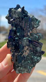 Azurite from Tsumeb Mine, Oshikoto Region, Namibia