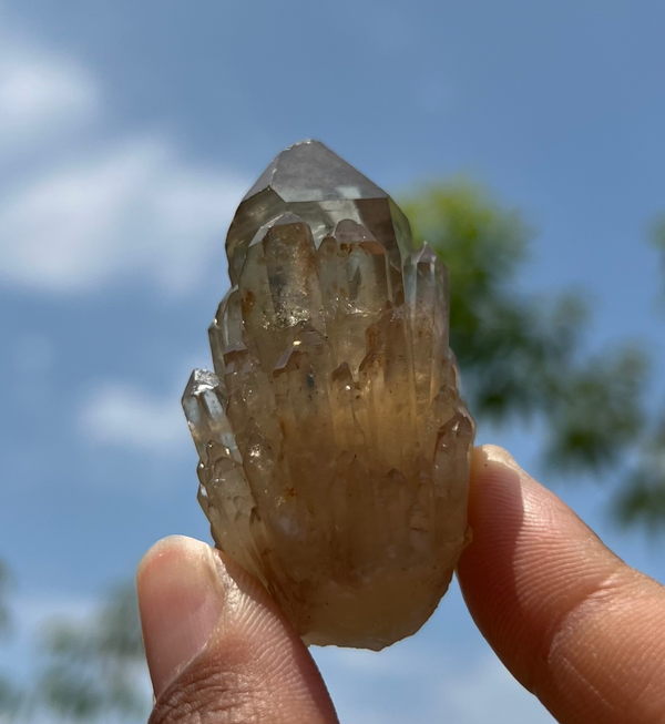 Wholesale flat Kundalini Citrine Quartz, 37 pieces - Quality Raw Crystals from Democratic Republic of Congo (1.504kg)