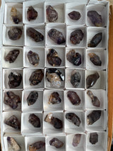 Shangaan Amethyst Wholesale Flat, 35 Pieces from the Chibuku Mine, Zimbabwe&nbsp;