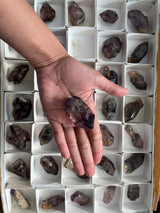 Shangaan Amethyst Wholesale Flat, 35 Pieces from the Chibuku Mine, Zimbabwe&nbsp;