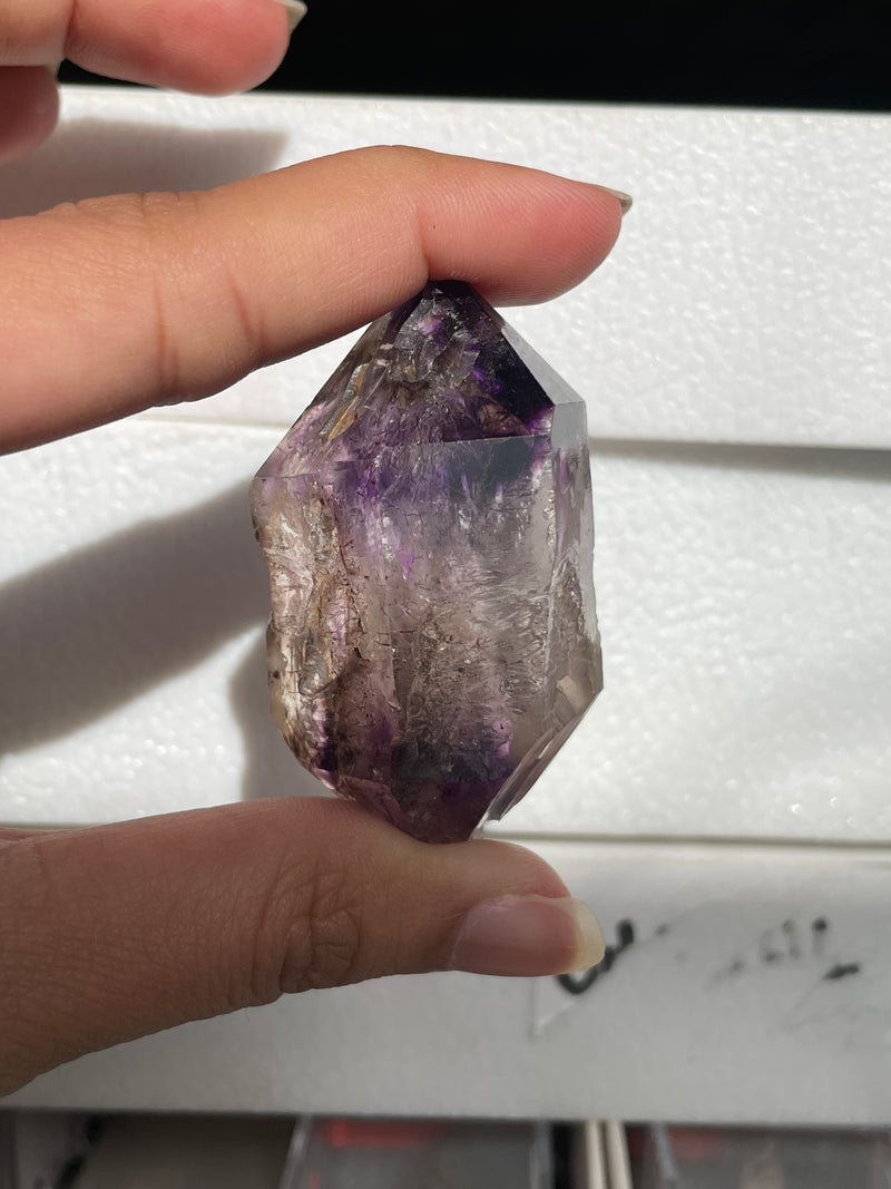 Shangaan Amethyst Wholesale Flat, 35 Pieces from the Chibuku Mine, Zimbabwe&nbsp;