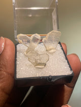 Set of 3 Japan Law Twin Quartz | near Kudubis, Erongo Region, Namibia