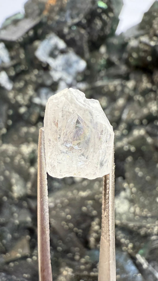 Rainbow filled Phenakite from Okuta-Didan Mine, Jos Plateau, Nigeria