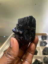24 Piece Black Tourmaline Wholesale Flat Schorl | Erongo Mountains, Namibia