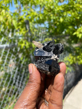 24 Piece Black Tourmaline Wholesale Flat Schorl | Erongo Mountains, Namibia