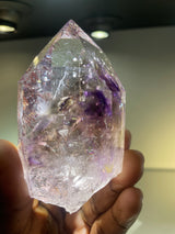 Harlequin Brandberg Quartz with Analcime | Streep Mine, Goboboseb Mountains, Erongo Region Namibia