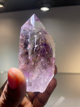 Harlequin Brandberg Quartz with Analcime | Streep Mine, Goboboseb Mountains, Erongo Region Namibia