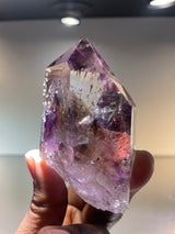 Harlequin Brandberg Quartz with Analcime | Streep Mine, Goboboseb Mountains, Erongo Region Namibia