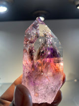 Harlequin Brandberg Quartz with Analcime | Streep Mine, Goboboseb Mountains, Erongo Region Namibia