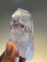 Brandberg Enhydro Amethyst Quartz with perfect termination | Streep Mine, Goboboseb Mountains, Erongo Region, Namibia
