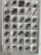 Shangaan Amethyst Wholesale Flat 35 pieces from the Chibuku mine, Zimbabwe