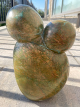 Abstract Sculpture in Verdite by Victor Mutongwizo, Shona Sculptor