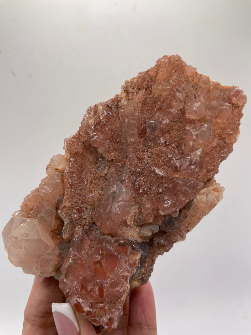 2.338kg Wholesale Ishuko Red Phantom Quartz Flat, Hematite included Quartz from the Central Province of Zambia,