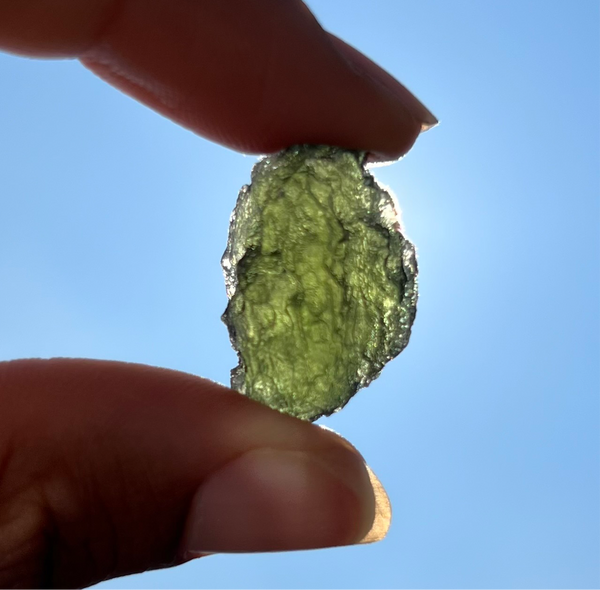 Small Genuine Moldavite specimen