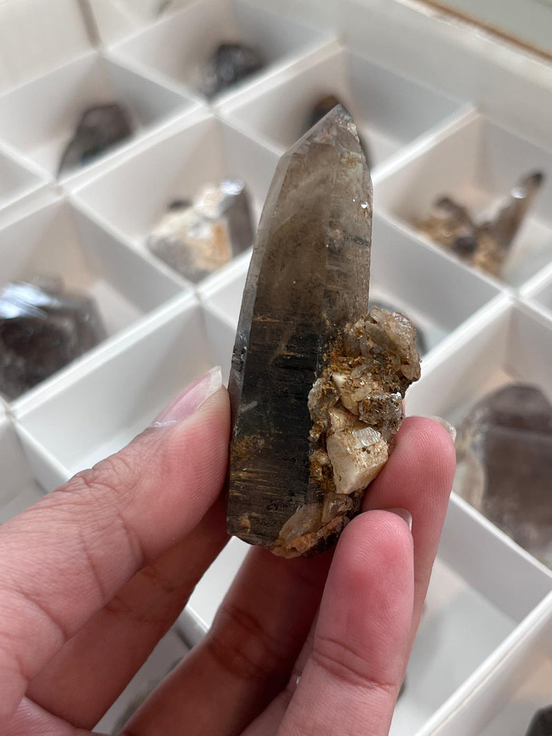 Smoky Quartz Wholesale Flats, 35 pieces, Mulanje, Southern Region, Malawi