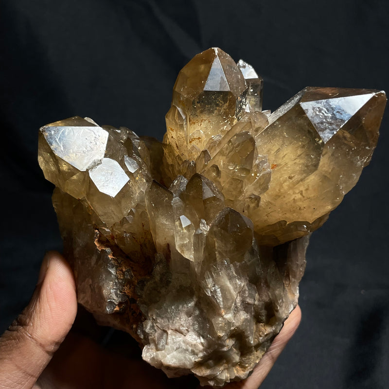 Self-Standing Golden Kundalini Quartz Citrine, Democratic Republic of Congo, Lwena, Congo Citrine